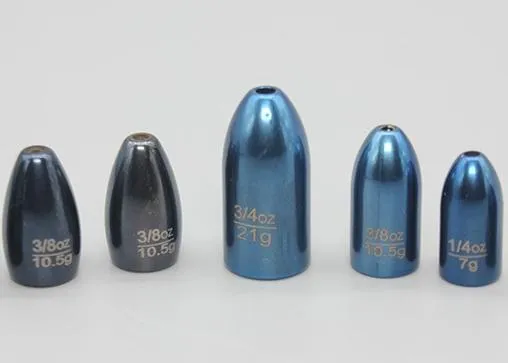 Simpilador de pesca de aleación de tungsteno de grado militar: resistencia a la corrosión superior y una vida útil de 10 años en comparación con los plomo.